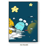 tableau enfant alien mignon