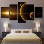 tableau espace point lumineux
