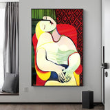 Affiche femme style picasso