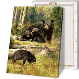 tableau photo famille ours