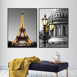tableau Tour Eifel en or