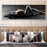 affiche photo noir et blanc femme sexy