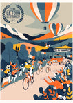 Affiche vintage dessin vélo