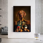 tableau chien monarque