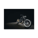 Tableau enfant moto fond noire