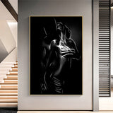 Affiche couple fond noir