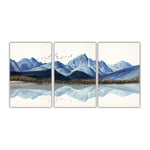tableau paysage montagnes bleues