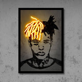 tableau Travis Scott cheveux bleus