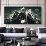 tableau chiens qui jouent au poker
