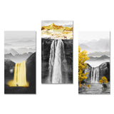 tableau cascade en or