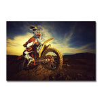 affiche couple motocross