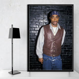 tableau Tupac Shakur bandeau rouge