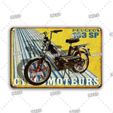Cool Mountain Moto Art Iron Painting Tin Sign Vintage 