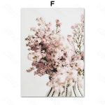 Cherry Blossom Poster Japanese Landscape Canvas Painting 