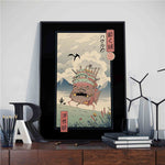 Affiche chat samourai