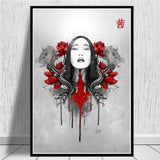 cuadros Poster Printing Hot Japanese Zen Ink Bonsa Bushido 