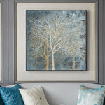 tableau peinture arbre sans feuille