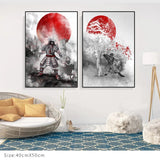 Japanese Zen ink painting art posters and canvas paintings 