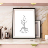 tableau dessin tasse de café