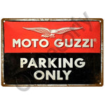 Retro Moto Guzzi Service Car Metal Sign Tin Sign Garage 