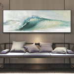 tableau peinture d’une vague
