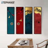 Japanese Wall Art Chinese Landscape Poster Print Abstract 