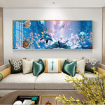 tableau réaliste aquarium