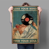 tableau vintage vinyle