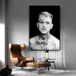 tableau Lil Peep fond noir