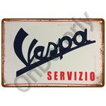 Vespa GTS Motorcycle Pub Bar Decoration Tin Sign Shabby Chic