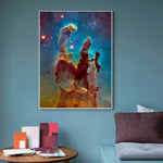 tableau espace tache de peinture