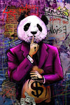 tableau graffiti de panda