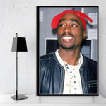 tableau Tupac Shakur bandeau rouge