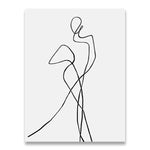 tableau ligne dessins femme