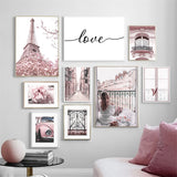 Affiche Tour Eifel rose