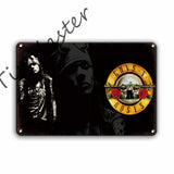 Rock N Roll Metal Poster Tin SIgn Vintage Band Metal Plate 