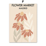 Tableau fleurs vintage Madrid