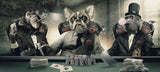tableau chiens qui jouent au poker