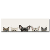 tableau pleins de chiens et chats