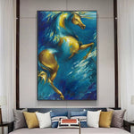 tableau moderne cheval