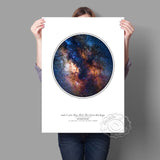 tableau affiche pluie d’étoile