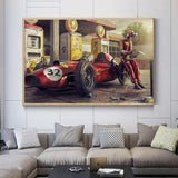 tableau vintage formule 1