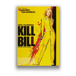 Affiche film kill bill fond jaune