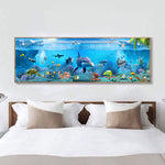 tableau réaliste aquarium