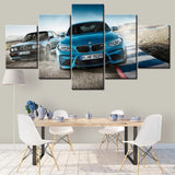 tableau BMW bleue