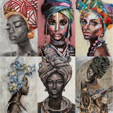 Affiche femme noire pop art