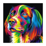 tableau multicolore d’un grizzli