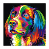 tableau multicolore d’un grizzli