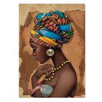 tableau visage africaine