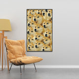 tableau photo shiba marrant